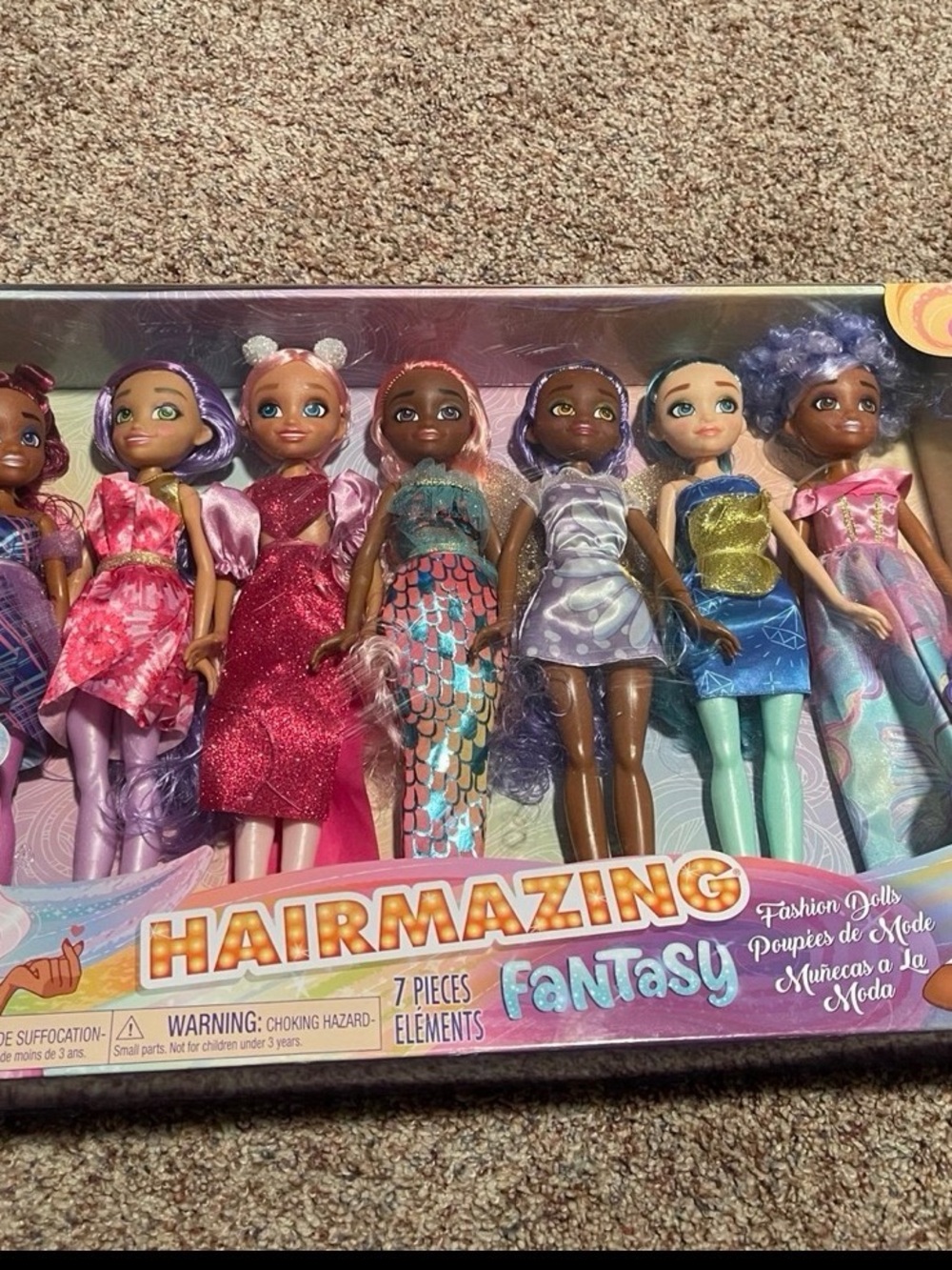 Fantasy Fashion Dolls - Multicolor Set of 7